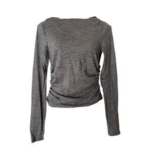 Los Angeles Atelier & Other Stories Gray Shirred Top SMALL